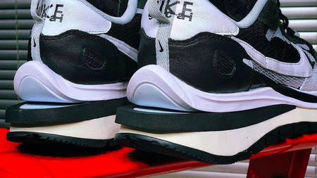 Your Best Look Yet at the sacai x Nike VaporWaffle "Black"