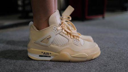 The Off-White x Air Jordan 4 "Sail" Finally Gets a Release Date The Off-White x Air Jordan 4 "Sail" Finally Gets a Release Date