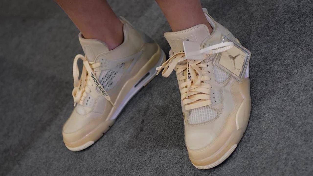 Off-White x Air Jordan 4 "Sail"
