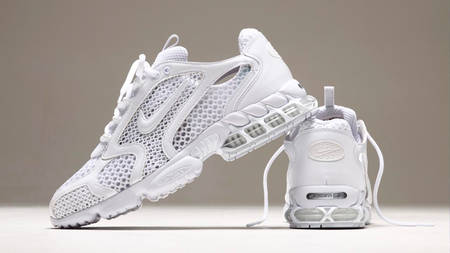 The Nike Air Zoom Spiridon Cage 2 "Triple White" Just Got a Restock!