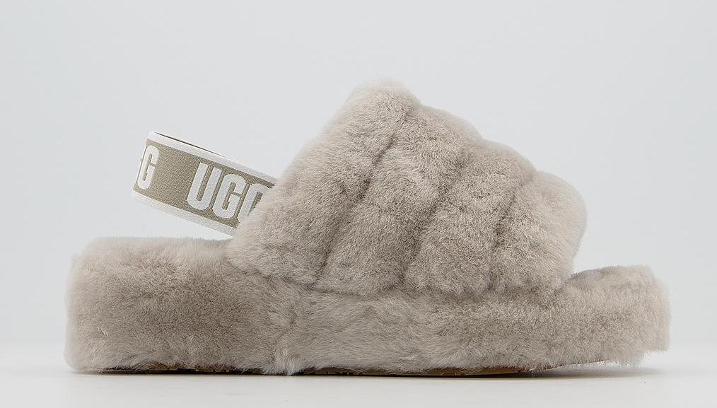 UGG Fluffy Slides Grey