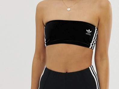 adidas Originals Bandeau Bralette Black