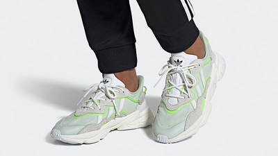 adidas ozweego white and lime green