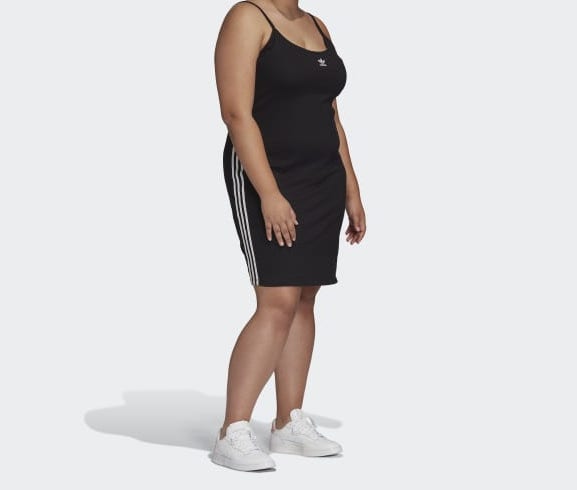 adidas Spaghetti Strap Dress Black (Plus Size)