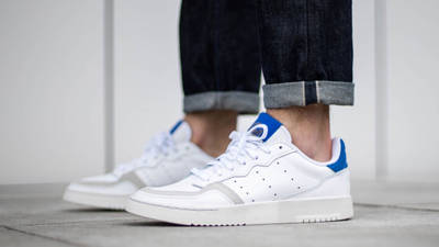 adidas supercourt white and blue