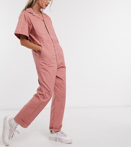 adidas boiler suit pink