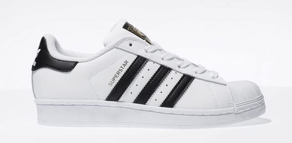 adidas superstar white black