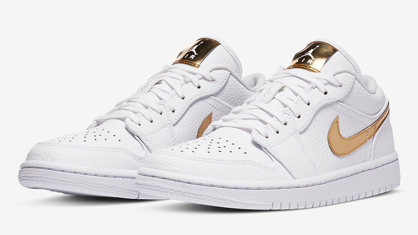 air jordan 1 low white gold