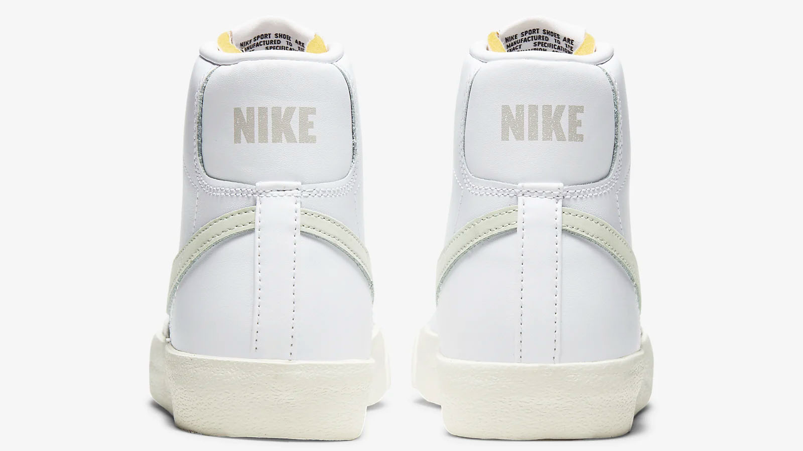 blazer white sail heel shot