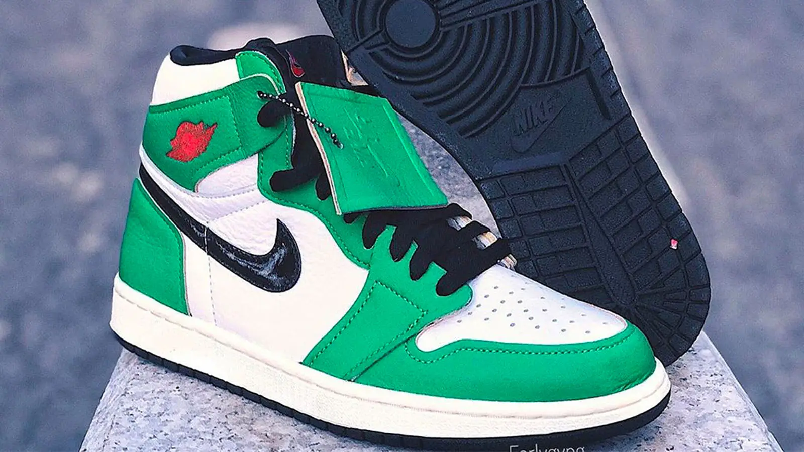 The Air Jordan 1 Retro High OG WMNS Lucky Green Has Been Unveiled The Sole Supplier