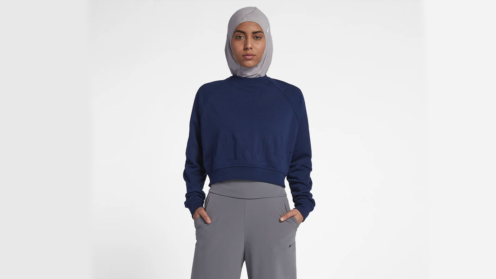 hijab grey
