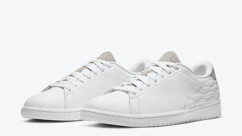 Jordan 1 Low Centre Court White Front
