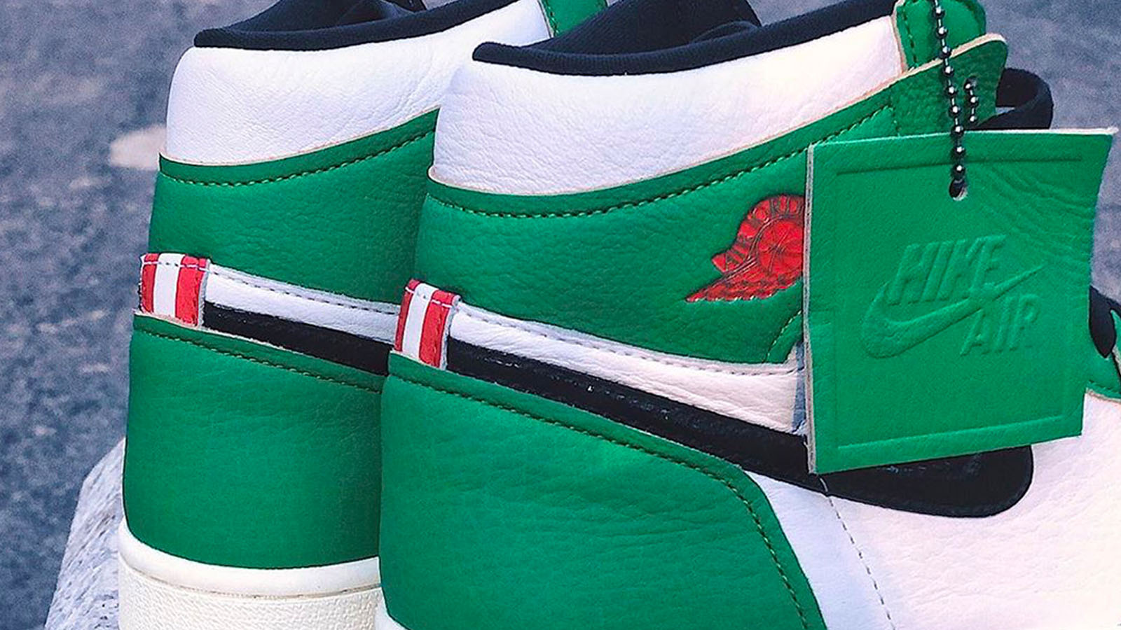lucky green air jordan 1 mid