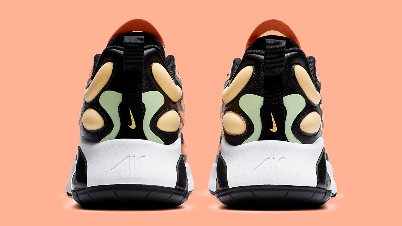 nike air max 200 sunset heel shot
