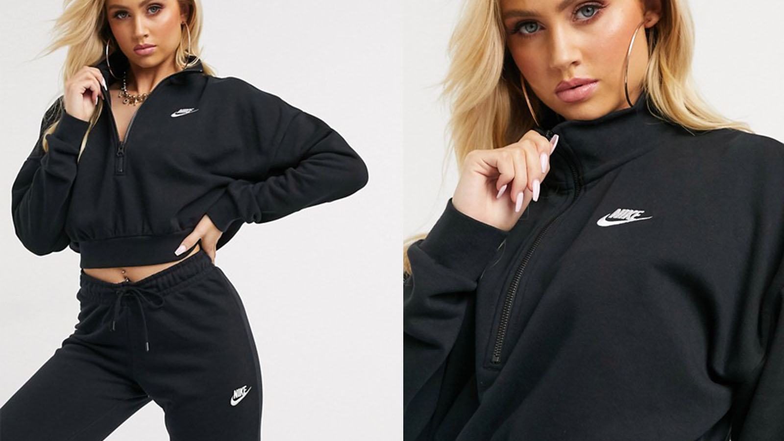 nike high neck sweatshirt
