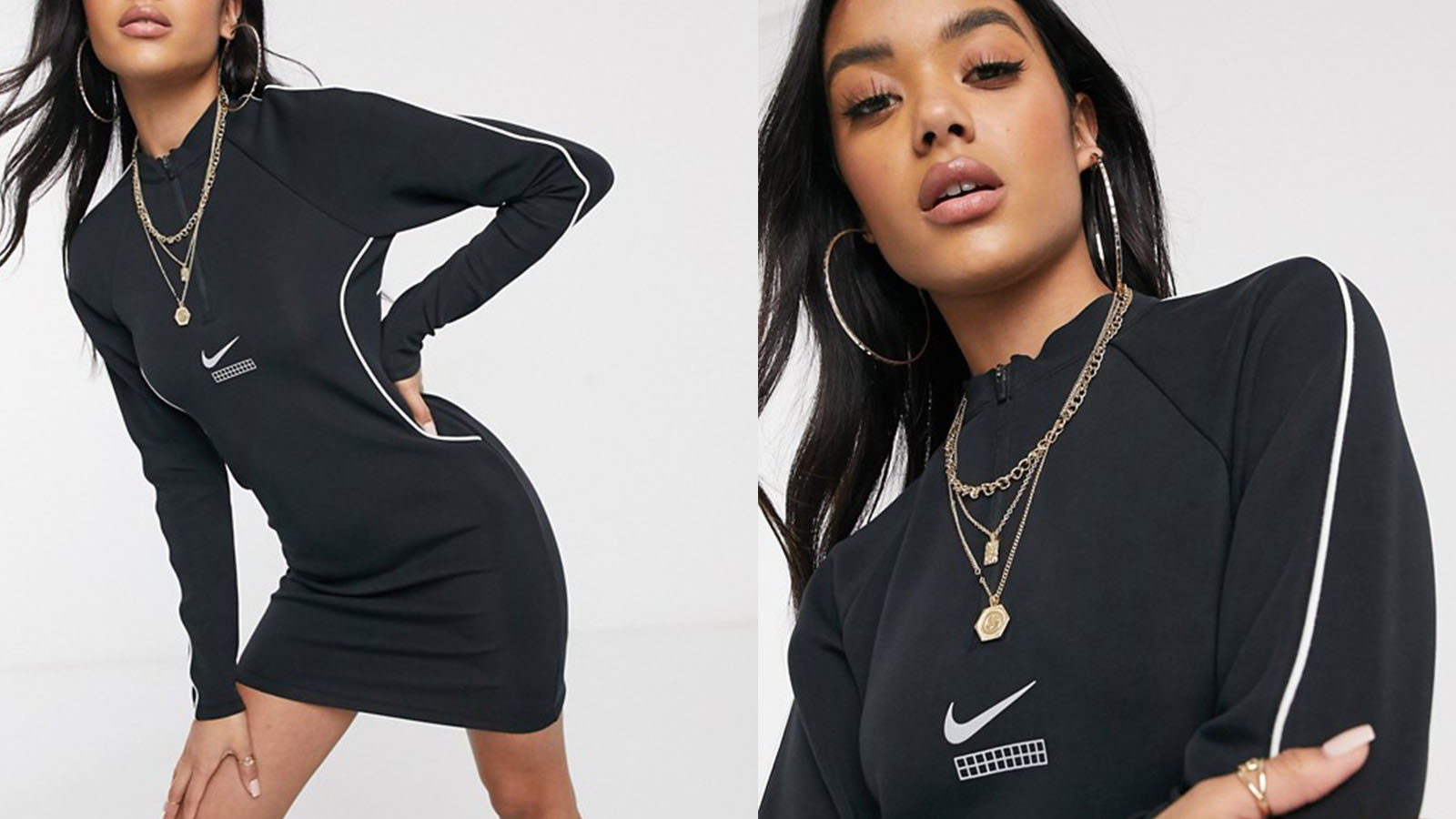 nike long sleeve mini dress