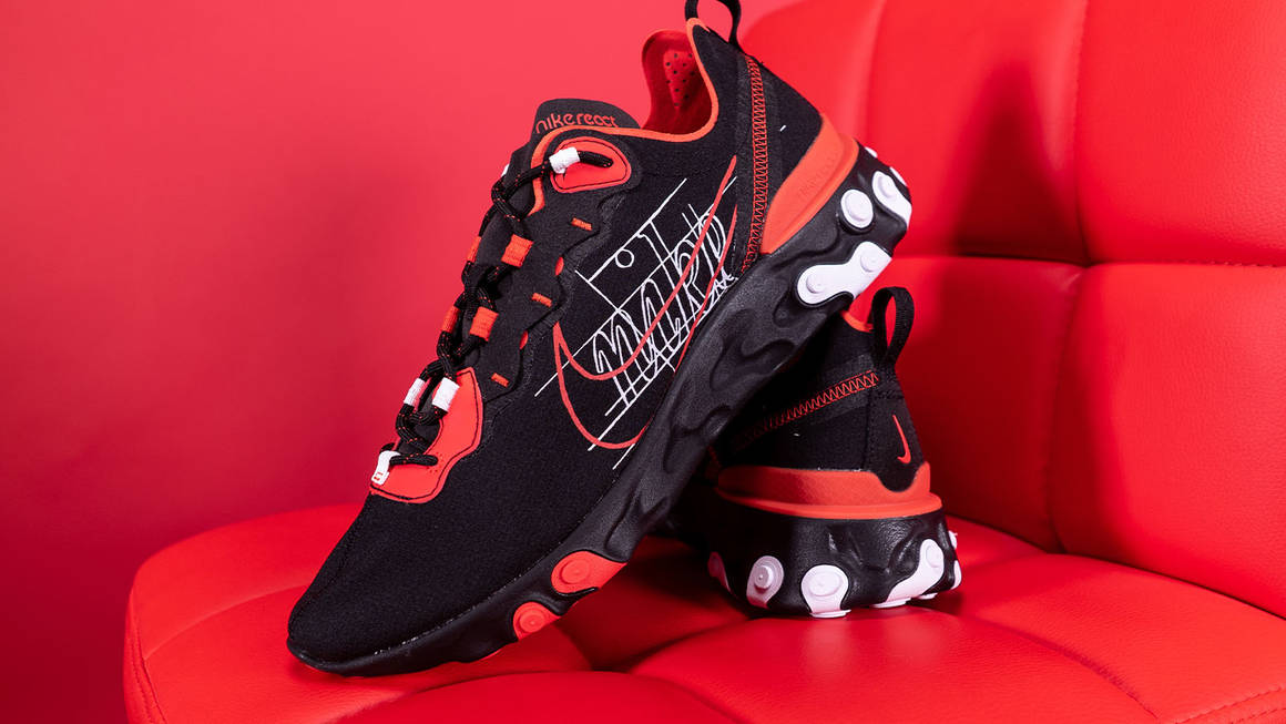 nike react elemet 55 size guide feature