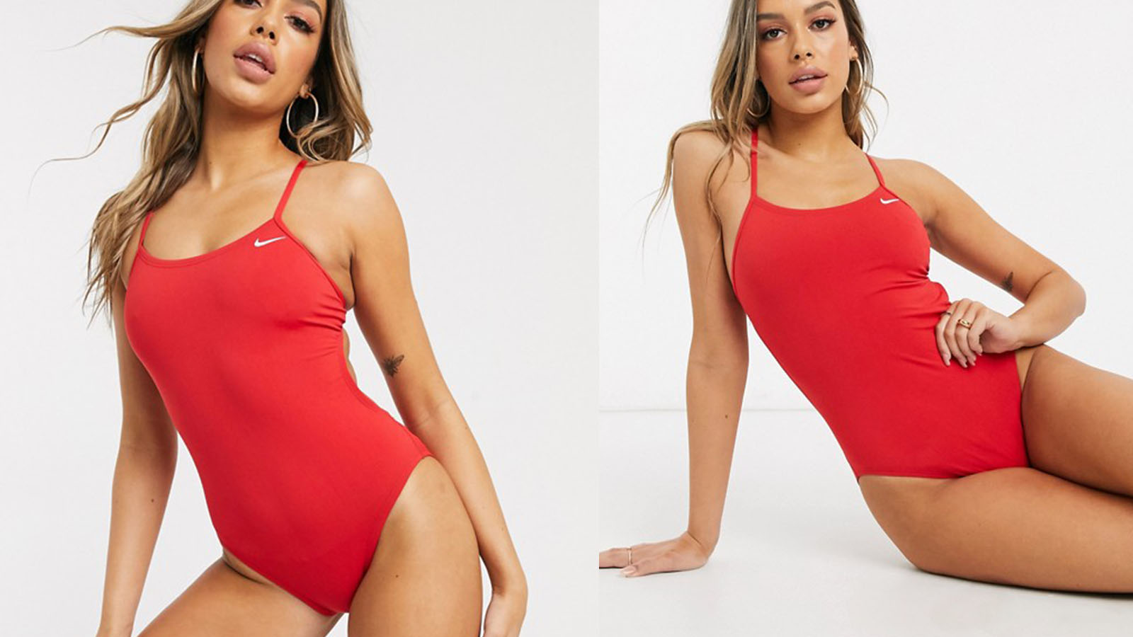 nike red swimsuit costume
