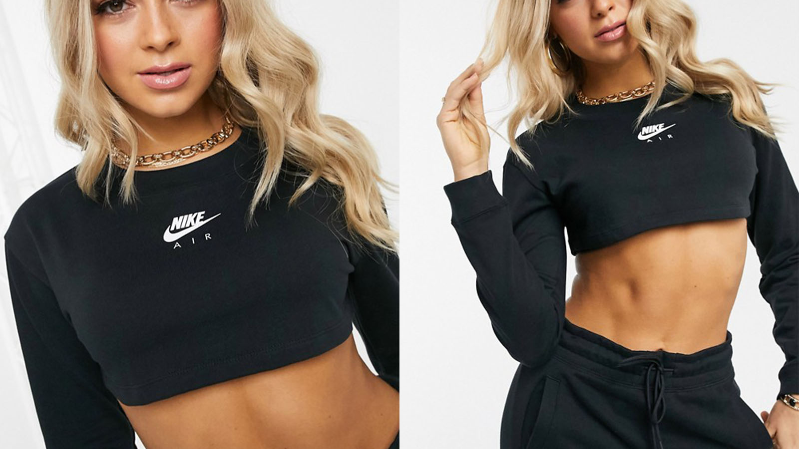 nike super cropped top