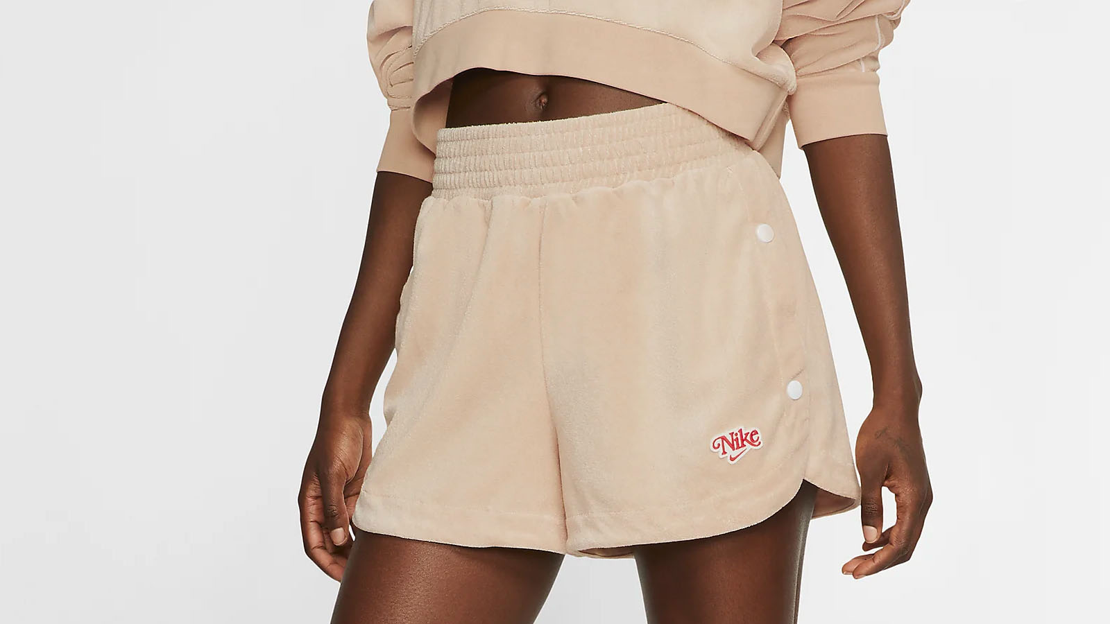nike velour shorts