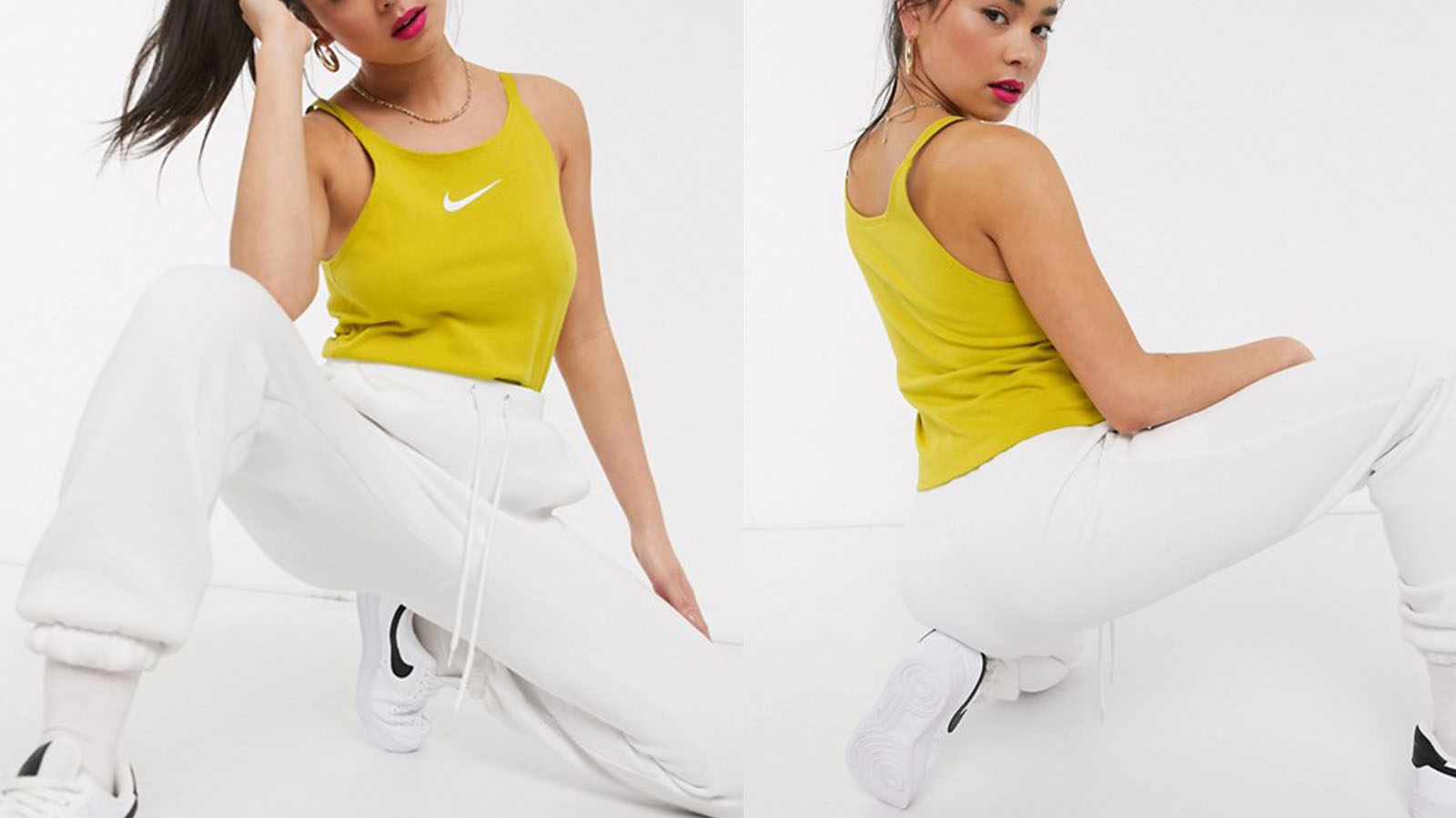 nike yellow tank top