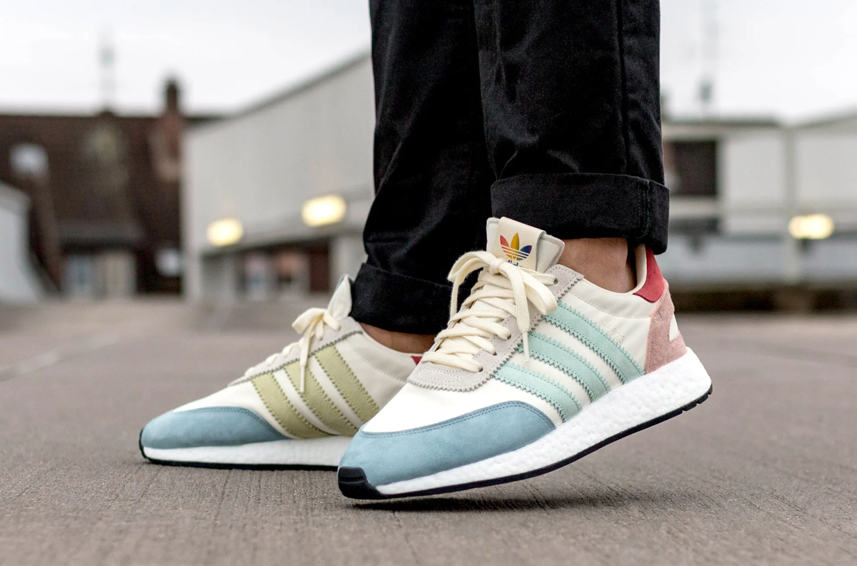 adidas gazelle silver green womens Trans Pride Pride Melting Men’s Size High Top Shoes 7.5 main image 1