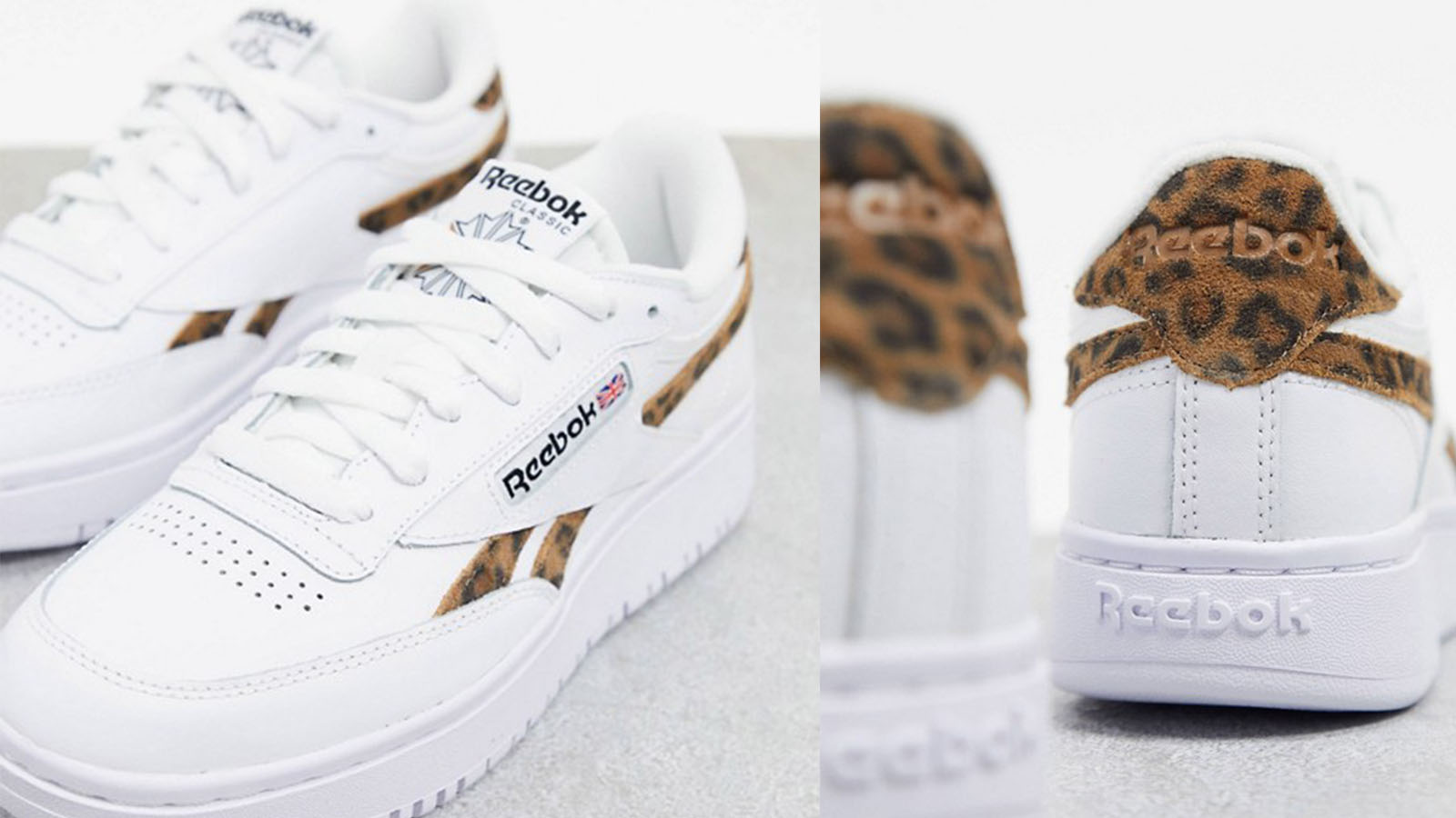 reebok leopard print