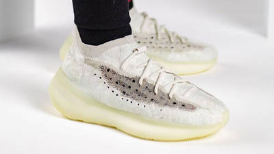 Yeezy Boost 380 Calcite Glow On Foot Front