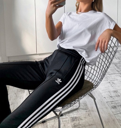 adidas black joggers