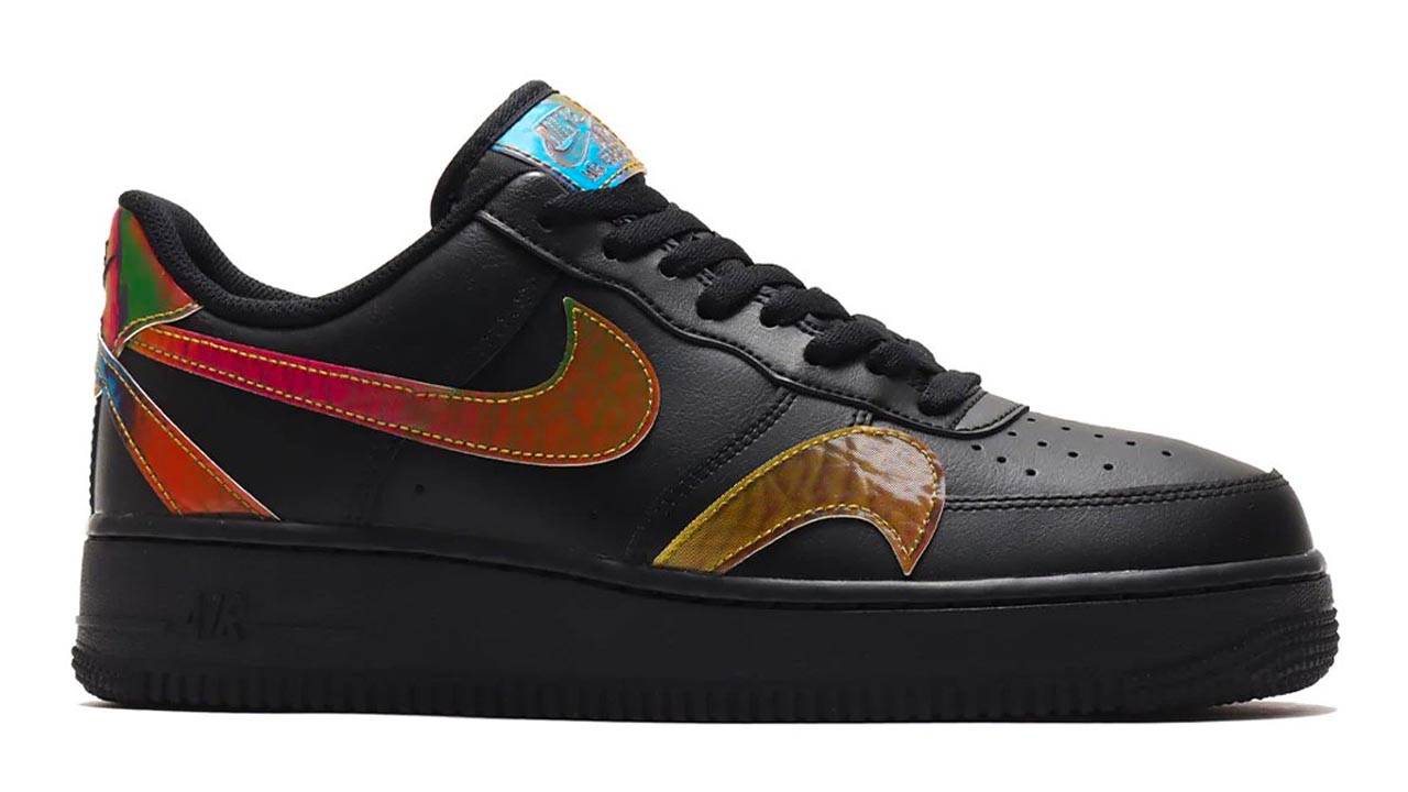 Nike Air Force 1 "Multi Swoosh" Black