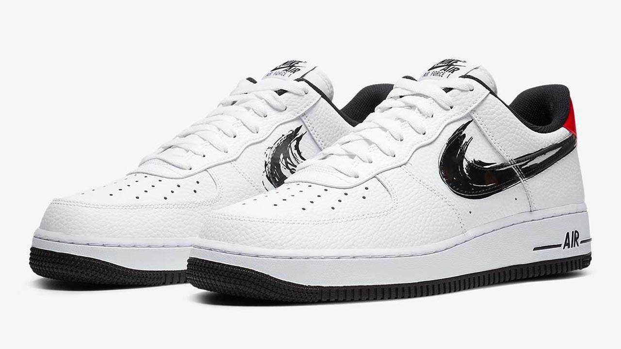 nike air force 1 brush stroke