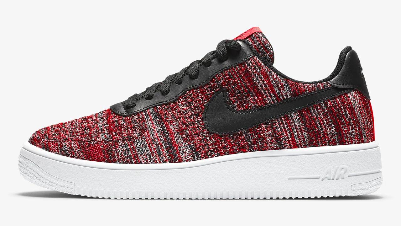 air force 1 flyknit red