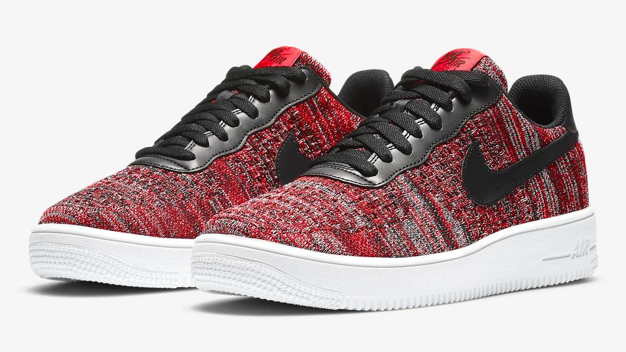 Nike Air Force 1 Flyknit 2.0 "University Red"