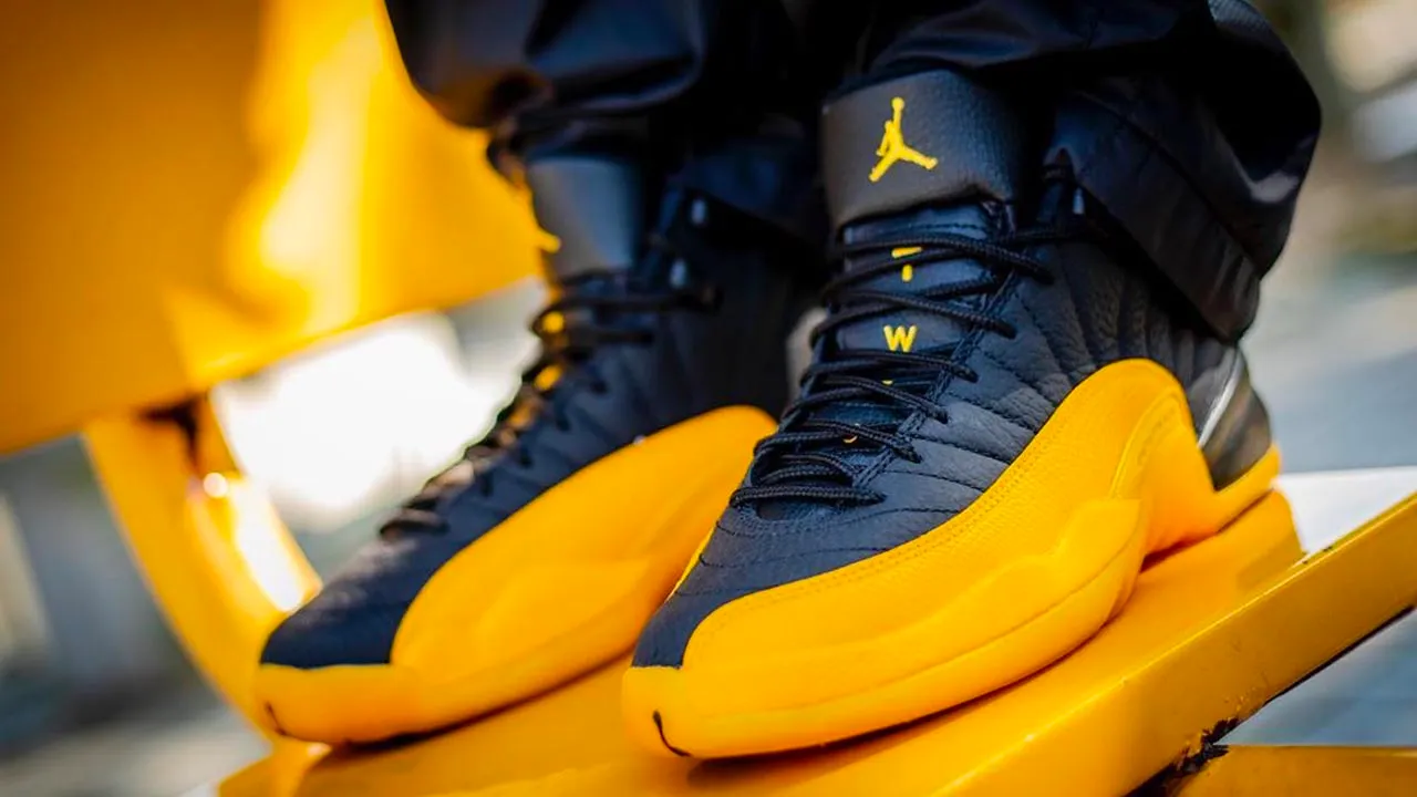 Black and yellow 12s best sale