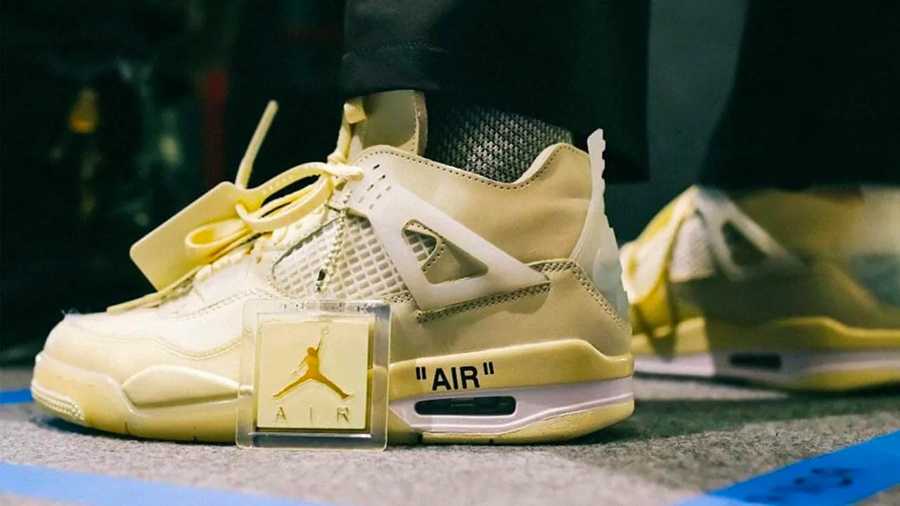 virgilabloh's Off-White Jordan V is THE best sneaker collab of 2020 so far.  Hit the LINK IN BIO to find out why and for the full list.
