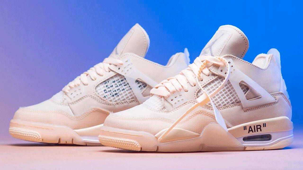 Off-White x Air Jordan 4 "Sail"