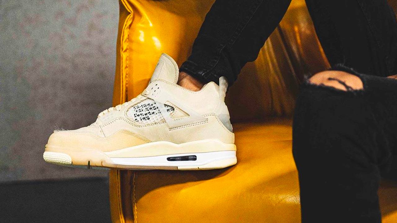 Off-White x Air Jordan 4 "Sail"