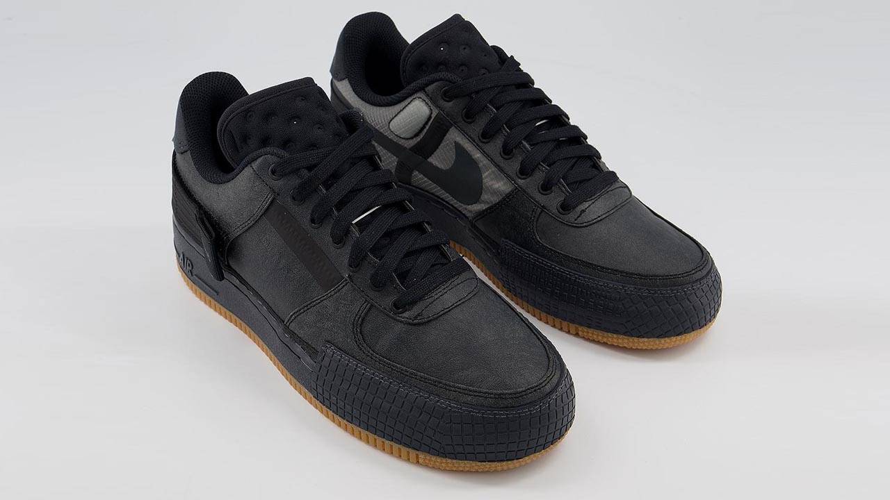 Nike Air Force 1 Type "Black Gum"