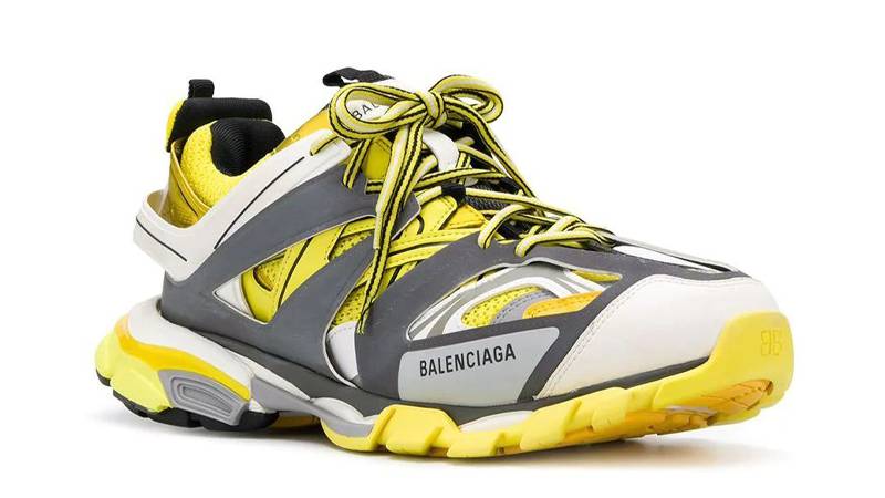 Buy Balenciaga Track Sneaker White Dark Blue Yellow  542023 W3AC4 9471   White  GOAT
