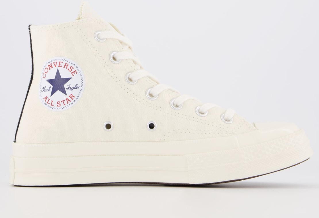 CDG x Converse Play High Top Beige