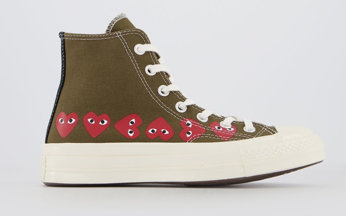CDG x Converse Play High Top khaki