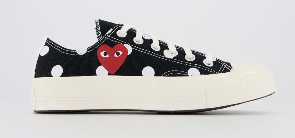 CDG x Converse Play Low Top Polka dot Black