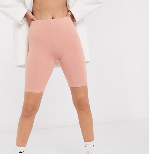 COLLUSION Legging Shorts Tan