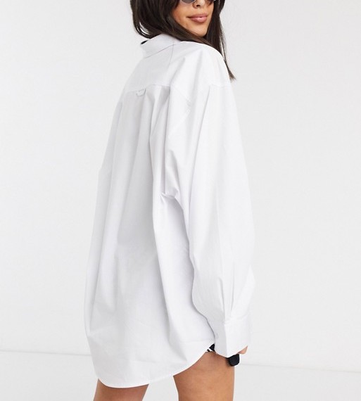 COLLUSION White Oversized Shirt