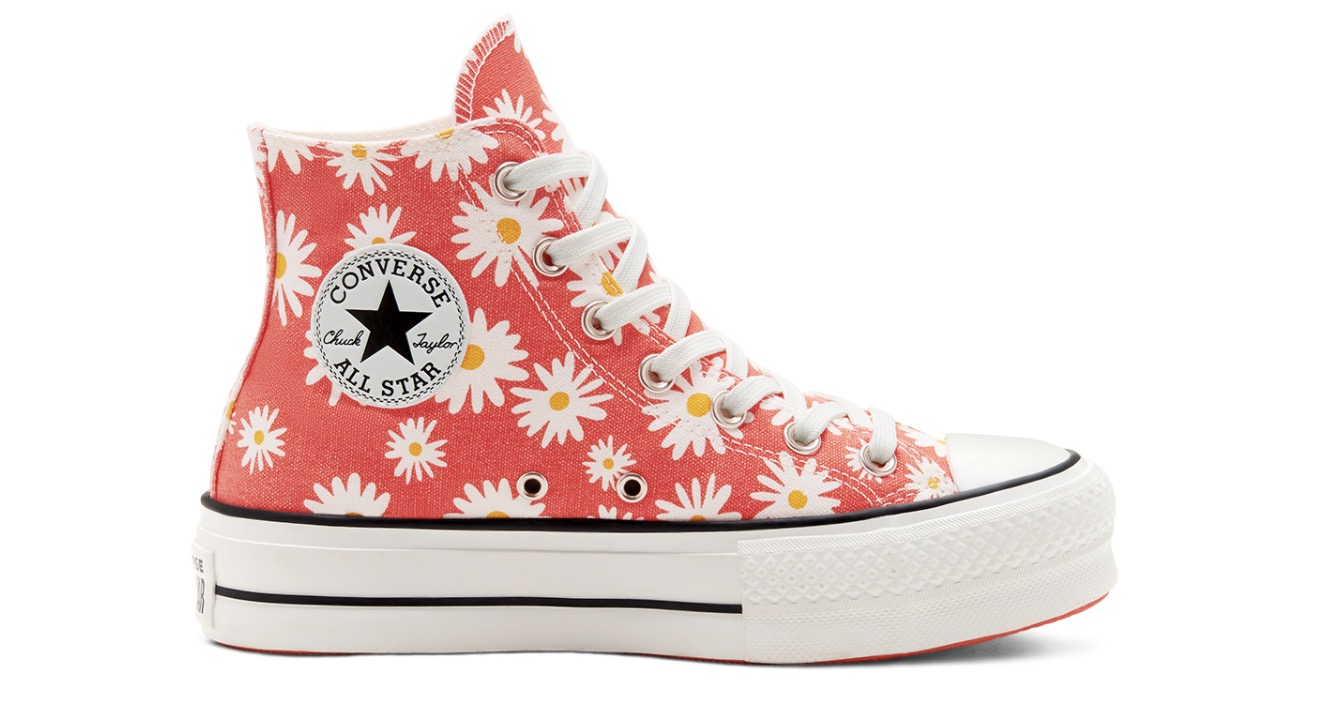 Camp Daisies Platform Chuck Taylor All Star High Top