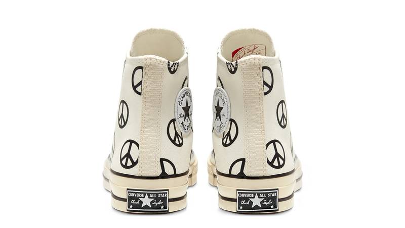 Converse Chuck 70 High Top Unleash Peace Egret Back