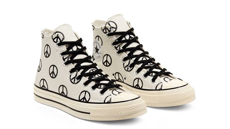 Converse Chuck 70 High Top Unleash Peace Egret Front