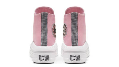 converse chuck taylor all star leather eva high top pink
