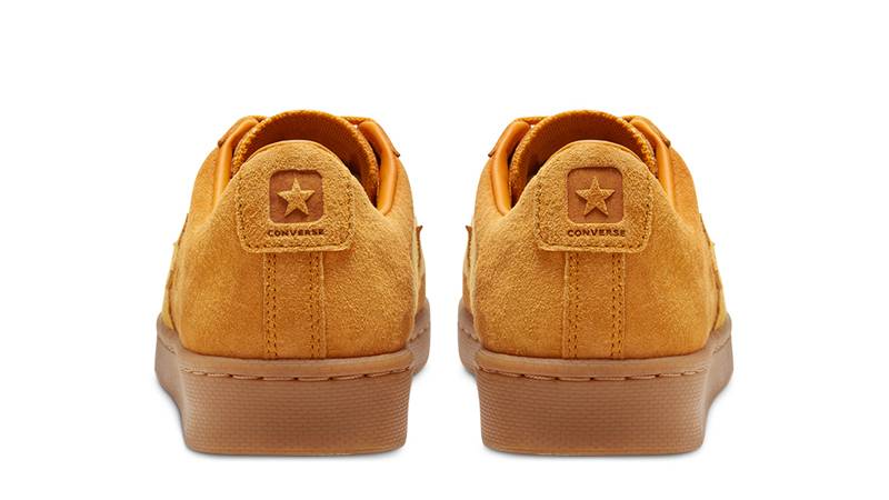 Converse Pro Leather Low Top Saffron Yellow Back