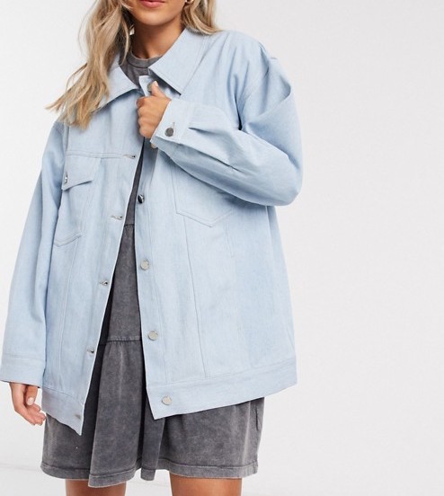 Daisy Street Oversized Jacket Denim